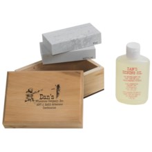 Dan’s Whetstone Soft-Hard Sharpening Stone Box Set - 4’’ Select Arkansas Stones, Honing Oil in See Photo - Closeouts