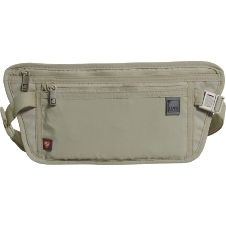 Lewis N Clark Datablock Waist Stash Travel Wallet - CLAY ( )