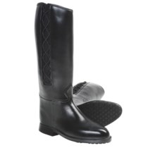 Dav Equestrian Corded Rain Boots (For Women) in Black - Closeouts