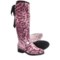 Dav Victoria Leopard Rain Boots - Waterproof (For Women) in Pink