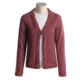 David Brooks Self Ruffle Cardigan Sweater (For Women)
