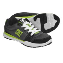 DC Shoes Alias Lite Skate Shoes (For Boys and Girls) in Black/Dark Shadow/Green - Closeouts