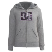 DC Shoes Chayney Zip Hoodie Sweatshirt - Sherpa Lining (For Women) in Frost Grey - Closeouts