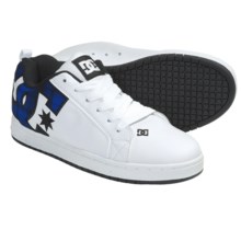 DC Shoes Court Graffik SE Skate Shoes (For Men) in White/Nautical Blue - Closeouts