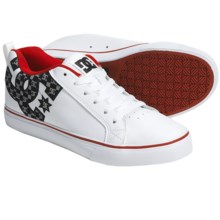 DC Shoes Court Vulc SE Skate Shoes (For Men) in White/Athletic Red - Closeouts