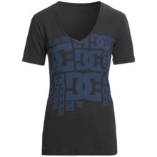 DC Shoes Free Ride T-Shirt - Cotton Jersey, Short Sleeve (For Women) in Black - Closeouts