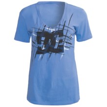 DC Shoes Glam Slam T-Shirt - Cotton Jersey, Short Sleeve (For Women) in Marine - Closeouts