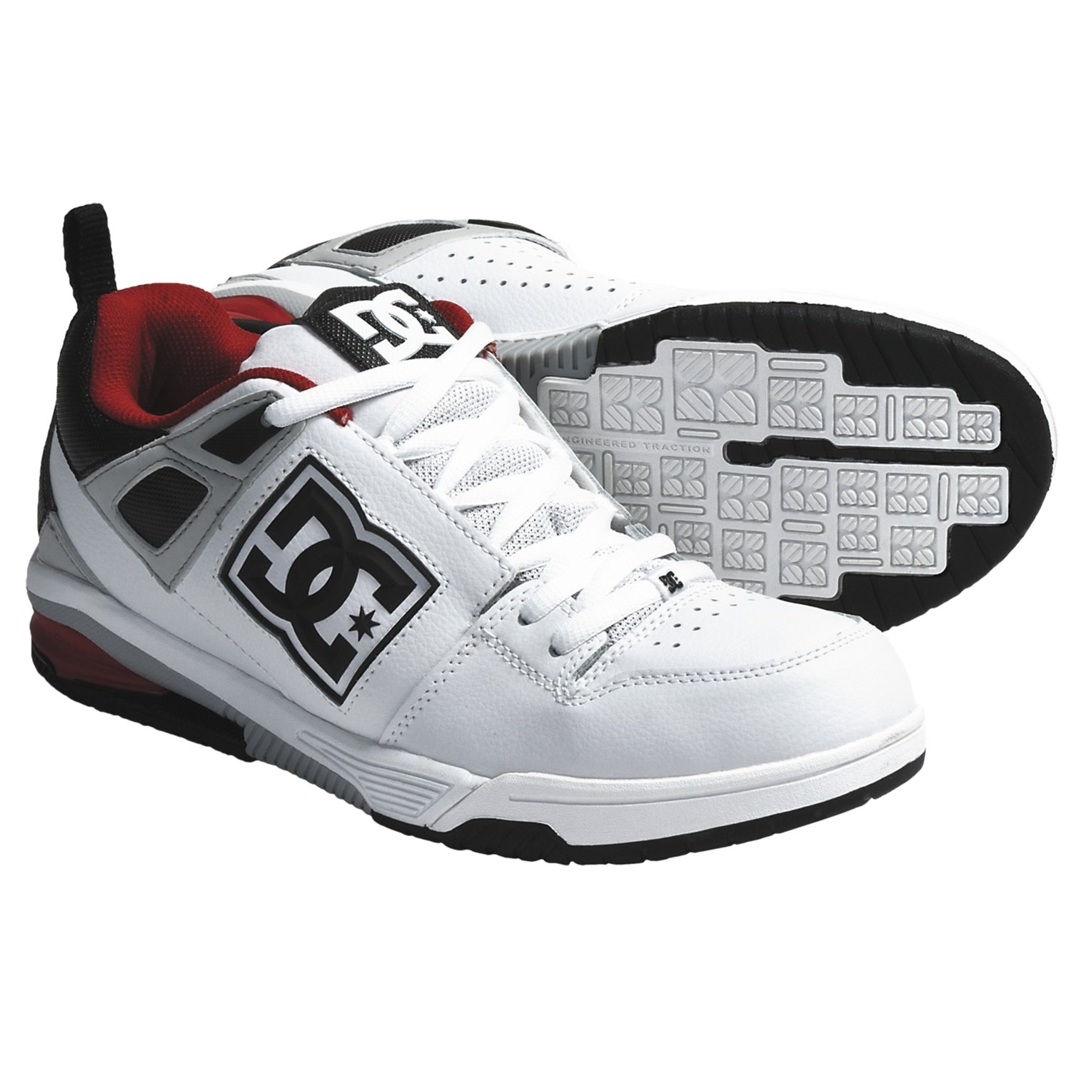 DC Shoes Impact RS Skate Shoes (For Men) in White/Black/Armor