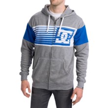 DC Shoes Lyman Hoodie Sweatshirt - Water Repellent, Fleece Lined (For Men) in Heather Grey - Closeouts