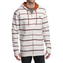 DC Shoes Mark Stripe Hoodie Sweatshirt - Fleece (For Men) in White - Closeouts