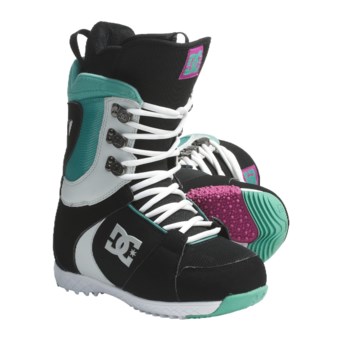 DC Shoes Misty Snowboard Boots (For Women) in Black/Green