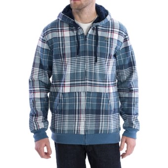 DC Shoes Pikenson Hoodie Sweatshirt - High-Pile Fleece Lining (For Men) in Blue Ashes