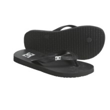 DC Shoes Ponto Thong Sandals - Flip-Flops (For Women) in Metallic Silver - Closeouts