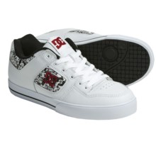 DC Shoes Pure XE Skate Shoes (For Men) in White/Red/Print - Closeouts