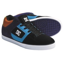 DC Shoes Radar Slim Skate Shoes - Leather (For Men) in Black/Turquoise/Velvet Purple - Closeouts