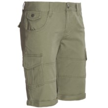 DC Shoes Runaway Cargo Shorts - Stretch Cotton (For Women) in Olive - Closeouts