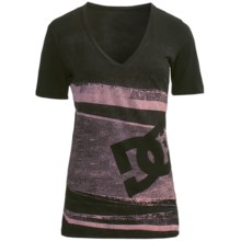 DC Shoes Slice Bread T-Shirt - Cotton Jersey, Short Sleeve (For Women) in Black - Closeouts