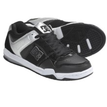 DC Shoes Stack SK Skate Shoes (For Men) in Black/Metallic Silver - Closeouts