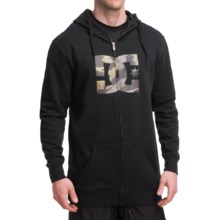 DC Shoes Star Snow Hoodie Sweatshirt - Full Zip (For Men) in Black - Closeouts