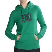DC Shoes T-Star Pullover Hoodie Sweatshirt - Cotton Blend (For Women) in Emerald - Closeouts