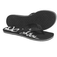 DC Shoes Twister N Thong Sandals - Flip-Flops (For Women) in Black - Closeouts