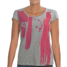 DC Shoes You Wish T-Shirt - Short Sleeve (For Women) in Heather Grey - Closeouts