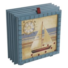 Deco Breeze Debbie Taylor-Kerman Tabletop Fan - Wood in Nautical Sail - Closeouts