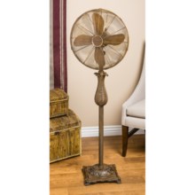 Deco Breeze Rococco Standing Floor Fan - 52” in Antiqued - Overstock