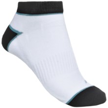Denver Hayes Quad Comfort Socks - Ankle (For Women) in White/Black/Blue - Closeouts