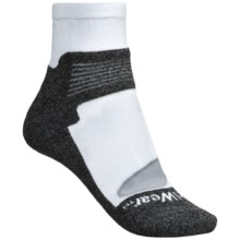 Denver Hayes X-Odor Driwear Socks - Lightweight, Ankle (For Women) in White/Heather Grey - Closeouts