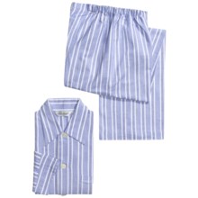 Derek Rose Arran Pajamas - Cotton Flannel, Long Sleeve (For Men) in Blue - Closeouts