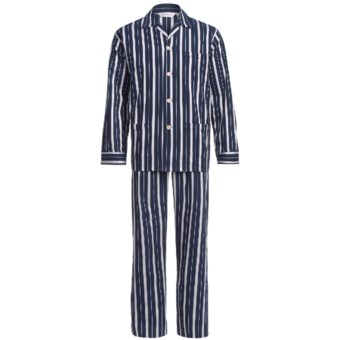 Derek Rose Royal 157 Pajamas - Long Sleeve (For Men) in Navy