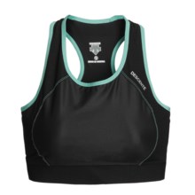 Descente C6 Tri Crop Top - UPF 30 (For Women) in Black - Closeouts