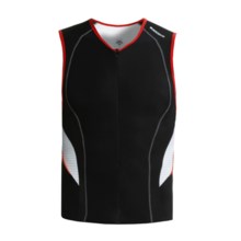 Descente C6 Tri Shirt - Sleeveless (For Men) in Black/White - Closeouts