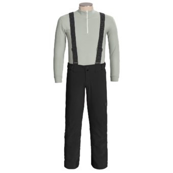 Descente Carve Snow Pants with Suspenders - Insulated (For Men) in Black