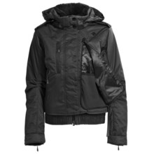 Descente Chloe Glamour Jacket - Insulated, Fur Trim (For Women) in Black - Closeouts