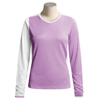 Descente Genetic Shirt - Long Sleeve (For Women) in Orchid/White