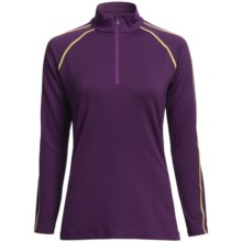 Descente Mary Ski Zip Turtleneck - Long Sleeve (For Women) in Amethyst/Primrose - Closeouts