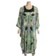 Diamond Tea Burn-Out Caftan - 3/4 Sleeve (For Women)