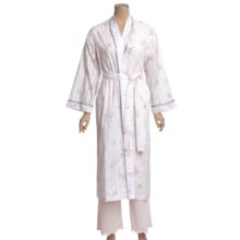 Diamond Tea Cotton Voile Robe (For Women) in Pink - Closeouts