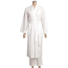 Diamond Tea Cotton Voile Robe (For Women) in White - Closeouts