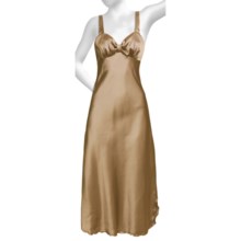Diamond Tea Satin Nightgown - Sleeveless (For Women) in Golden - Closeouts