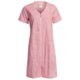 Diamond Tea Short Cotton Robe - Zip Front, Short Sleeve (For Women)
