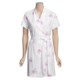 Diamond Tea Waffle Knit Wrap Robe - Short Sleeve (For Women)