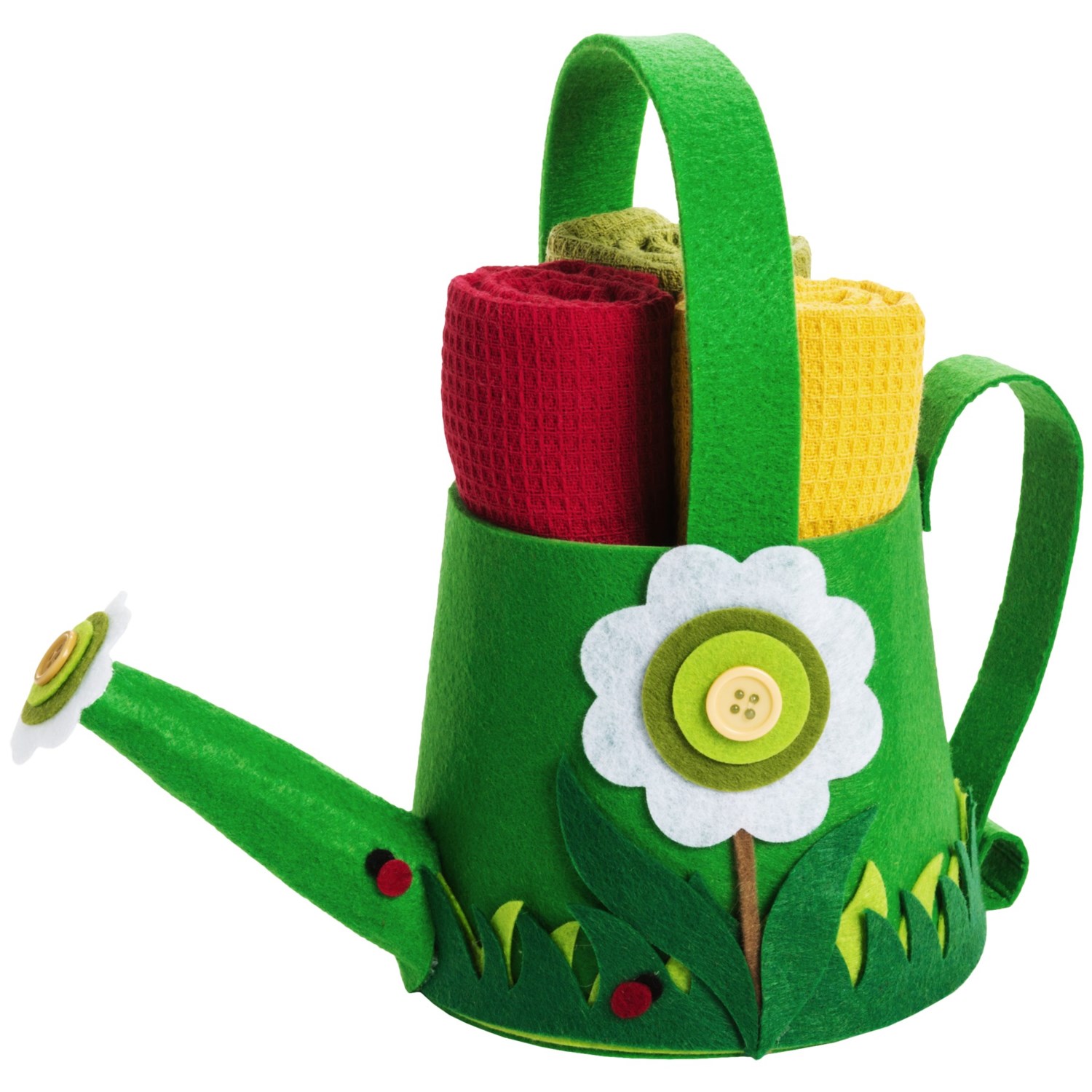 DII Felt Watering Can with Kitchen Linens Gift Set Save 40