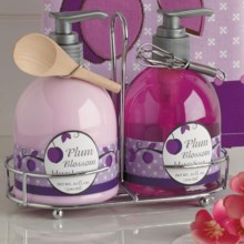 DII Kitchen Soap and Lotion Caddy Set in Plum Blossom - Closeouts