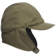 Discovery Expedition Microfiber Ear Flap Cap (For Men and Women) in Olive - Closeouts