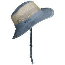 Discovery Expedition Microfiber Safari Hat - UPF 50+, Neck Shield (For Men and Women) in Blue - Closeouts