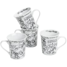 Disney Sketch Book Mugs - Set of 4 in Mickey - Overstock