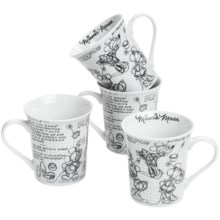 Disney Sketch Book Mugs - Set of 4 in Minnie - Overstock
